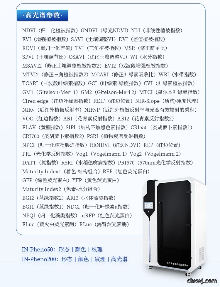 高光谱植物表型成像系统